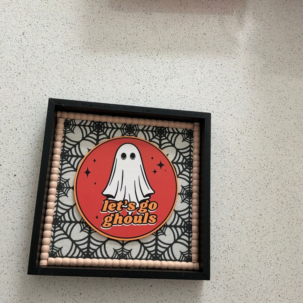 Let’s go ghouls Halloween theme picture frame